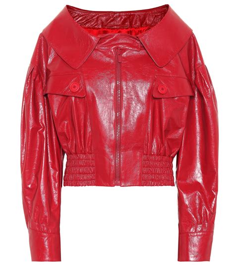 miu miu red leather jacket|Miu Miu Jackets .